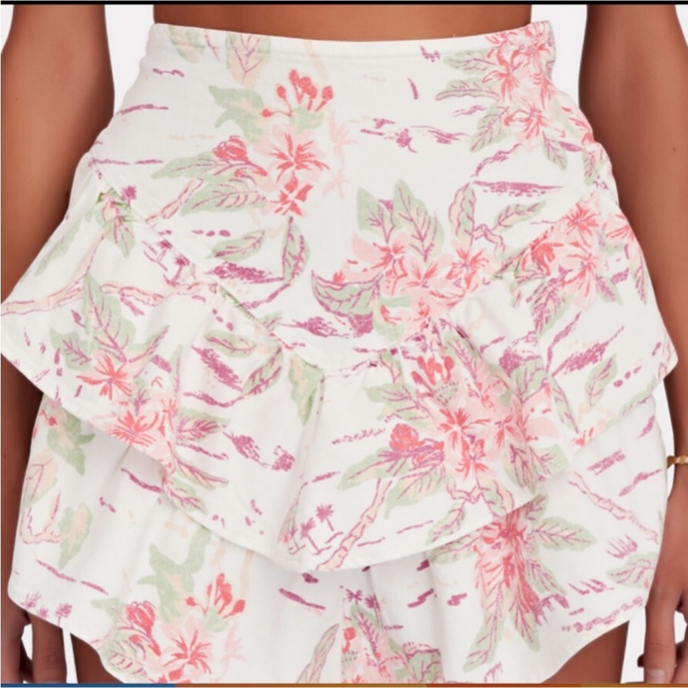 Mother the denim Hawaiian print mini skirt❤️❤️❤️❤️ - Picture 3 of 14